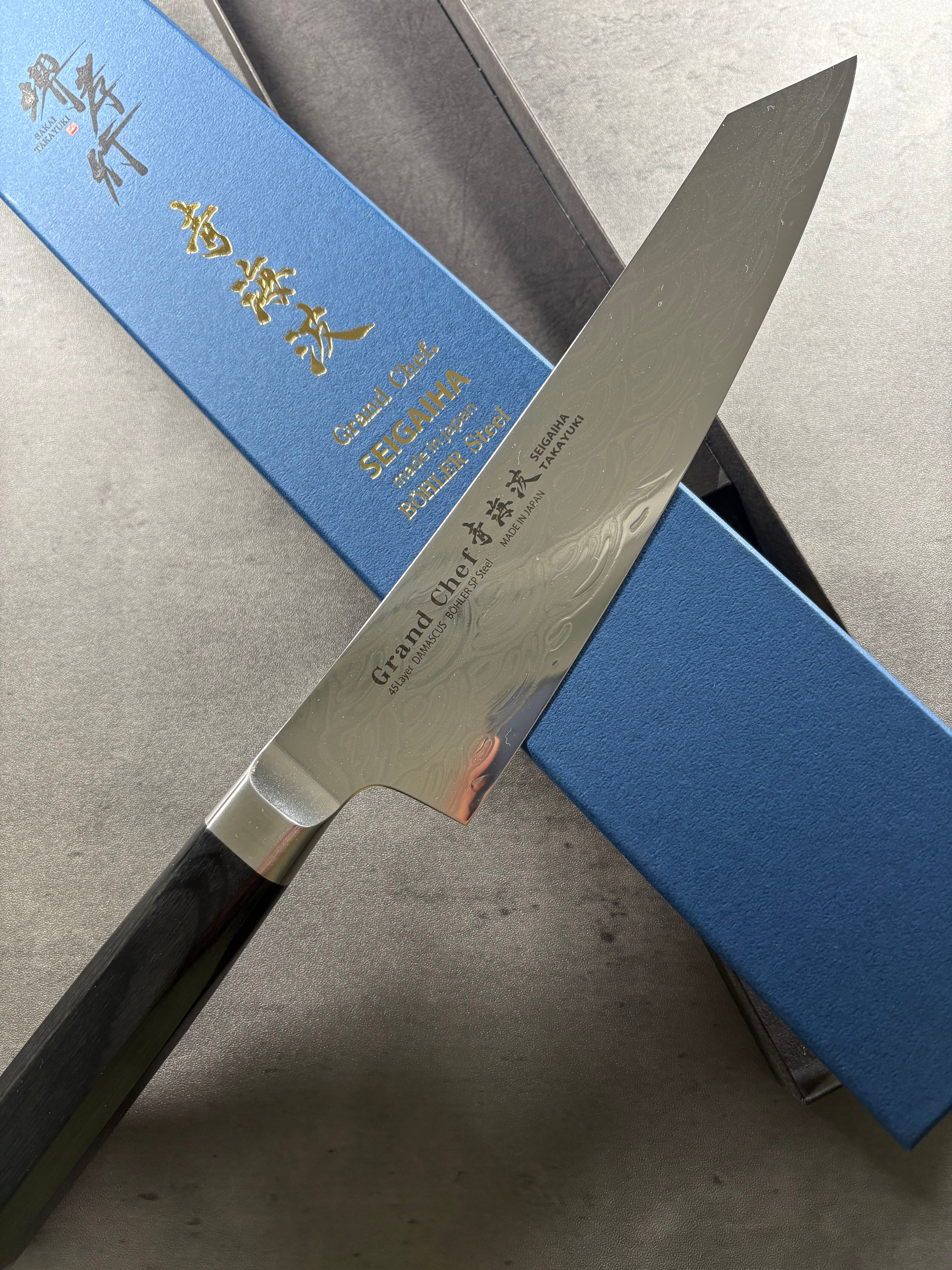 Grand Chef Seigaiha Kengata Gyuto 190mm