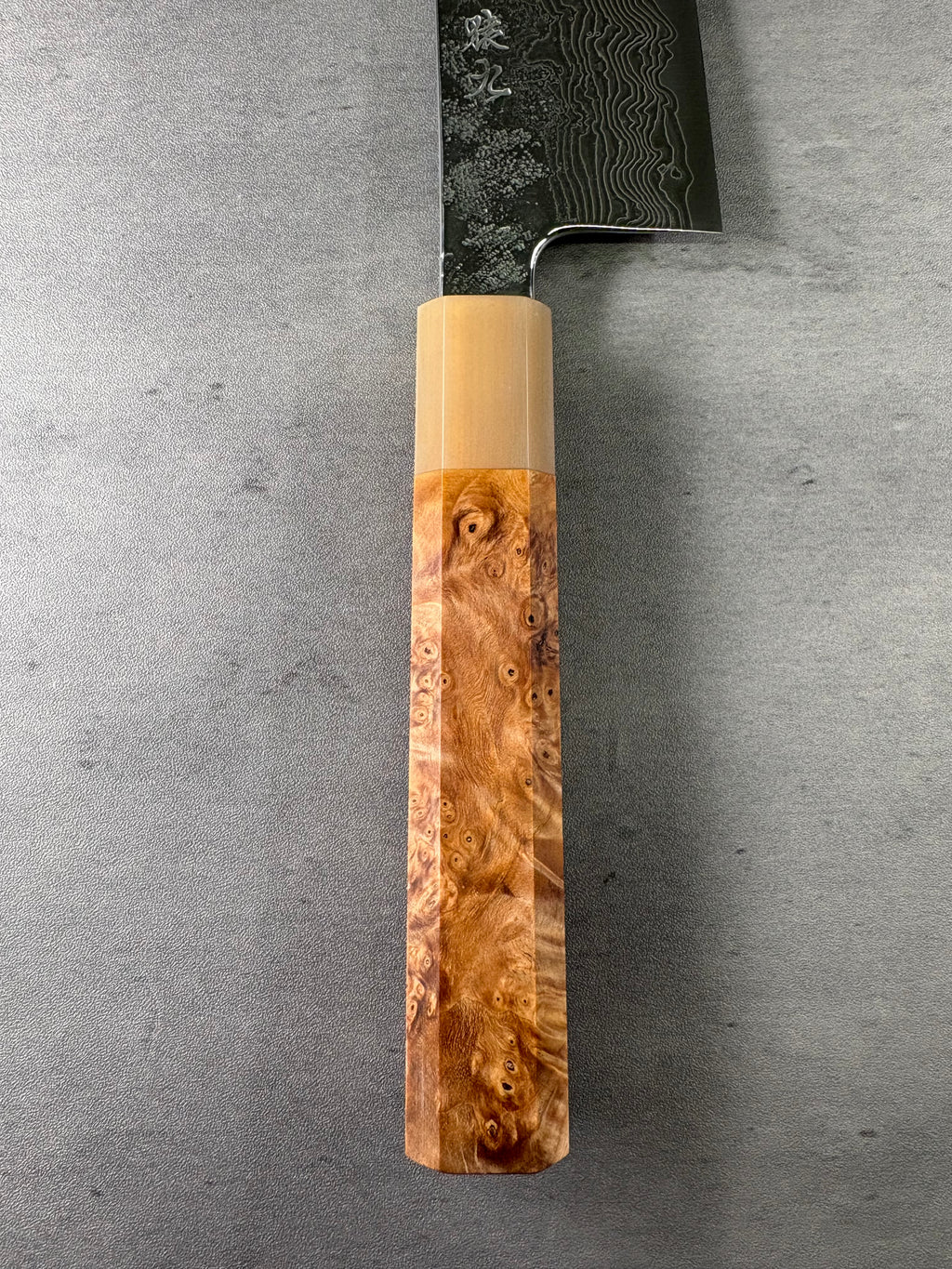 Enkyu Homuragumo　Santoku 180mm Quince Burl wood handle