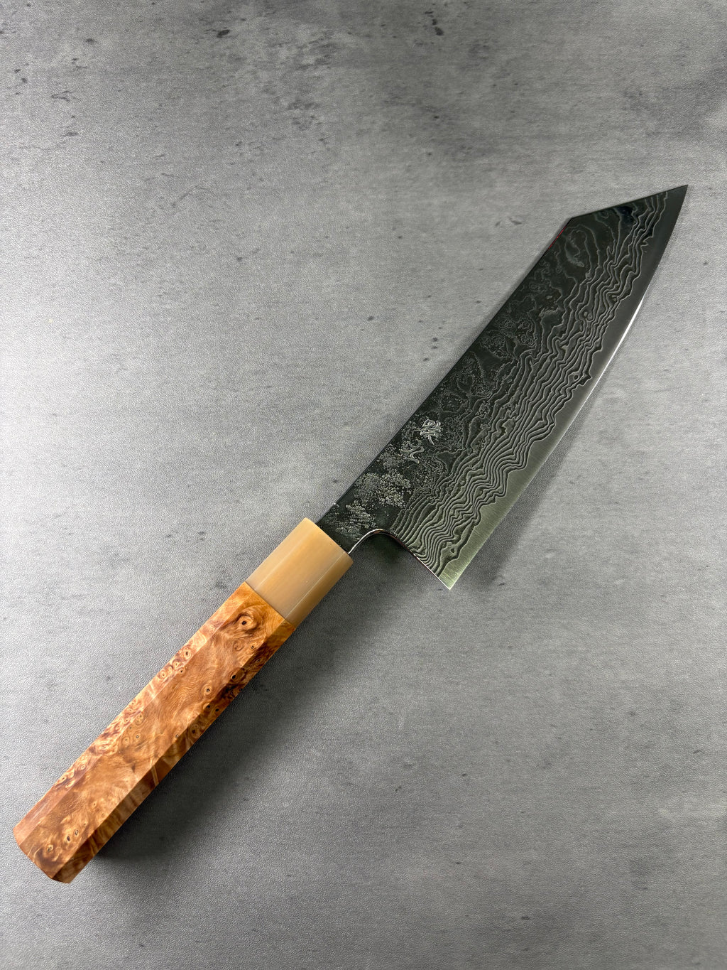 Enkyu Homuragumo　Santoku 180mm Quince Burl wood handle