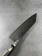 Enkyu Homuragumo　Santoku 180mm Gray laminated wood handle