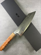 Enkyu Homuragumo　Santoku 180mm Quince Burl wood handle