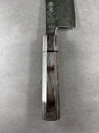 Enkyu Homuragumo　Santoku 180mm Gray laminated wood handle